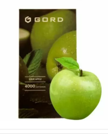 Электронные сигареты Gord G-05 4000 Sour apple (Горд Кислое Яблоко)
