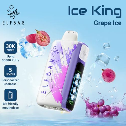 Одноразка elf Bar Ice King 30 000 Затяжек Виноград Лед
