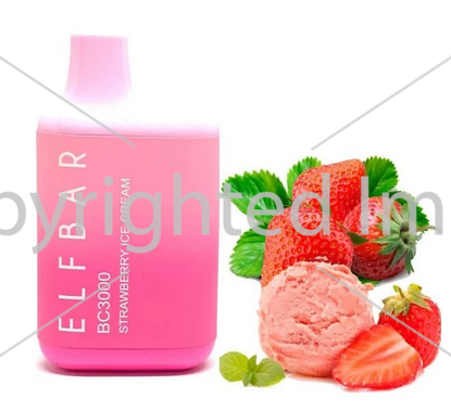 Elf Bar BC 3000 Затяжек - Клубничное Мороженое