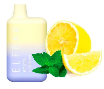 Одноразка Elf Bar Lemon Mint (Лимон Мята) BC 3000