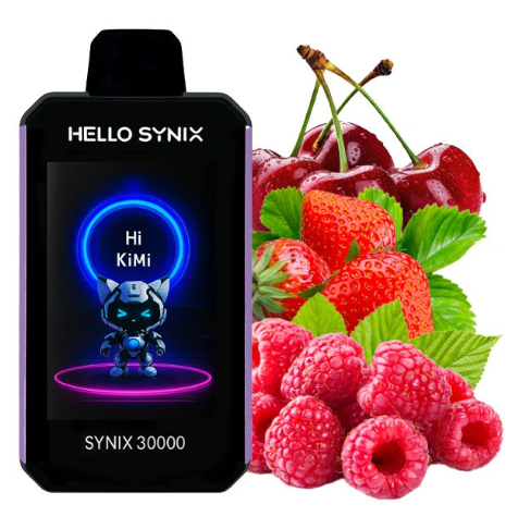 Одноразка Hello Synix Вишня Клубника Малина 30 000 Затяжек