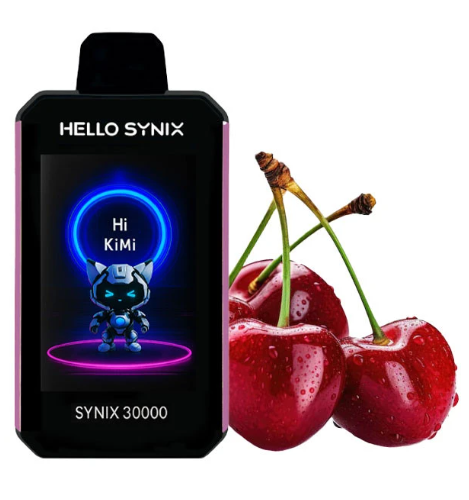 Одноразка Hello Synix Вишня Твист 30 000 Затяжек