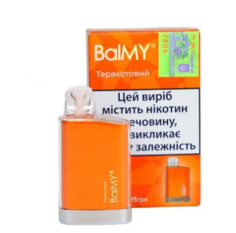 Одноразовая электронная сигарета BalMY 500 затяжек Терракотовый (Красный Чай)