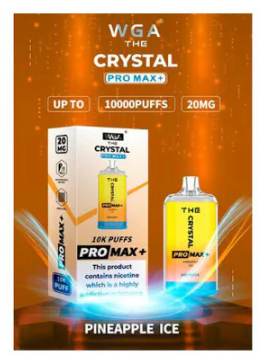 Одноразовая электронная сигарета Сrystal pro max Ананас лед 10000 затяжек