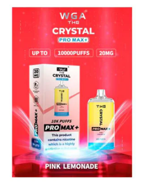 Одноразовая электронная сигарета Сrystal pro max Розовый лимонад 10000 затяжек