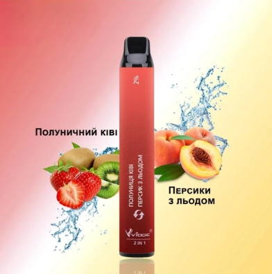 Vidge 2 in 1 SE 2000 Клубника Киви - Персик Лед 2%